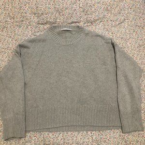 Everlane soft cotton square crew sweater